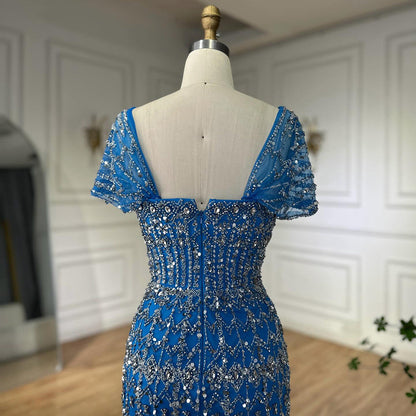 Dubai Mermaid Evening Dress – Luxury Modest Arabic Formal Gown LA72714